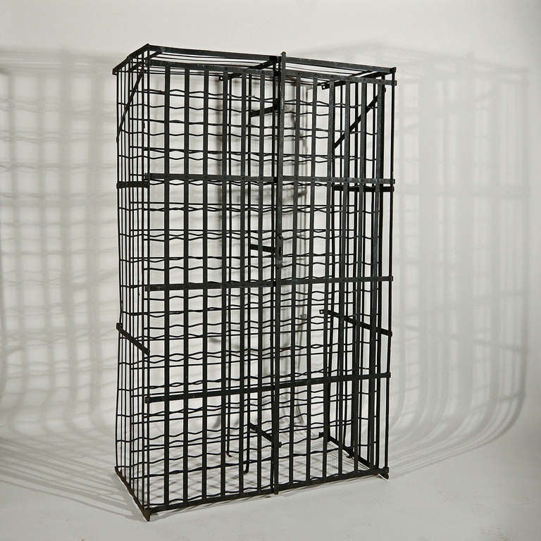A French wrought iron wine cage.

Available to view at Brunswick House, London.