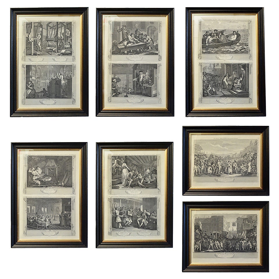 Industry and Idleness Prints by William Hogarth