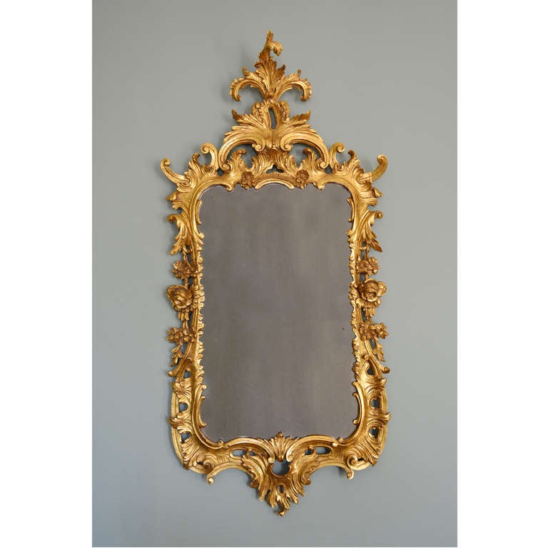 Rococo Giltwood Looking Glass