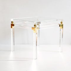 Used Lucite Side Table