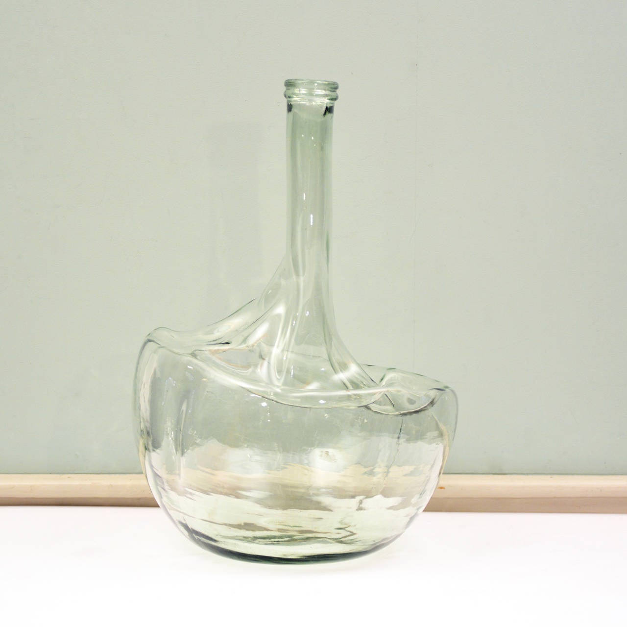 European Slumped Glass Vase