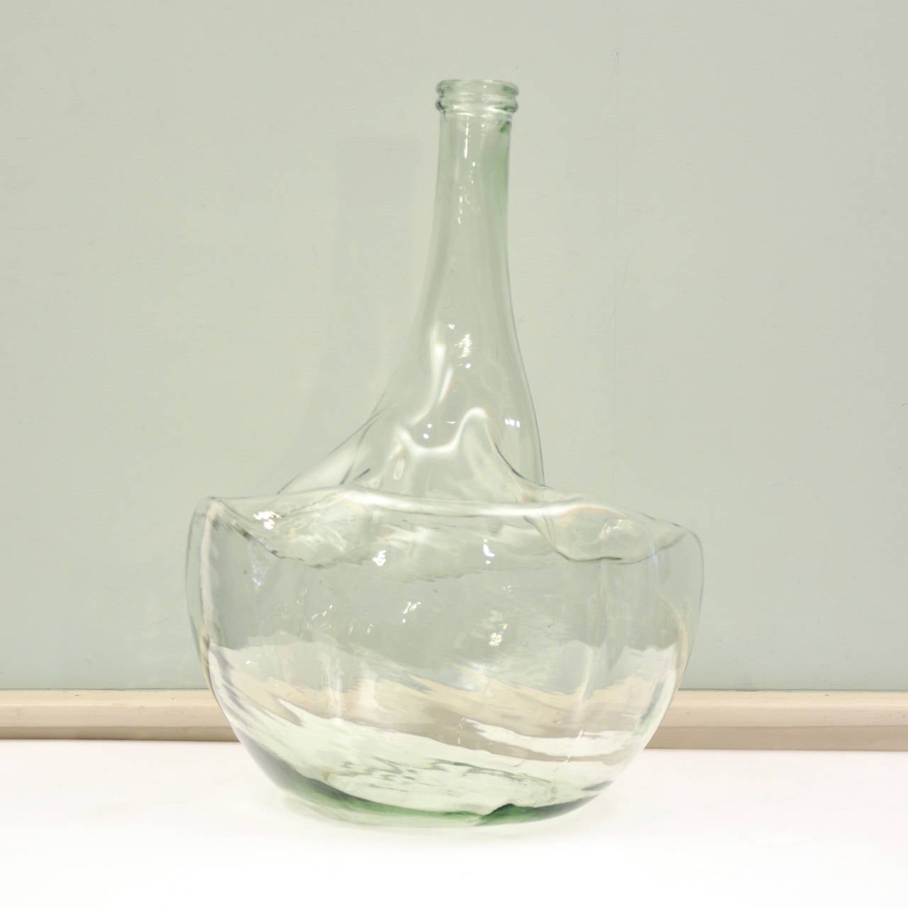 Slumped Glass Vase In Excellent Condition In London, GB