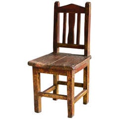 Painted Pinewood Child's Chair