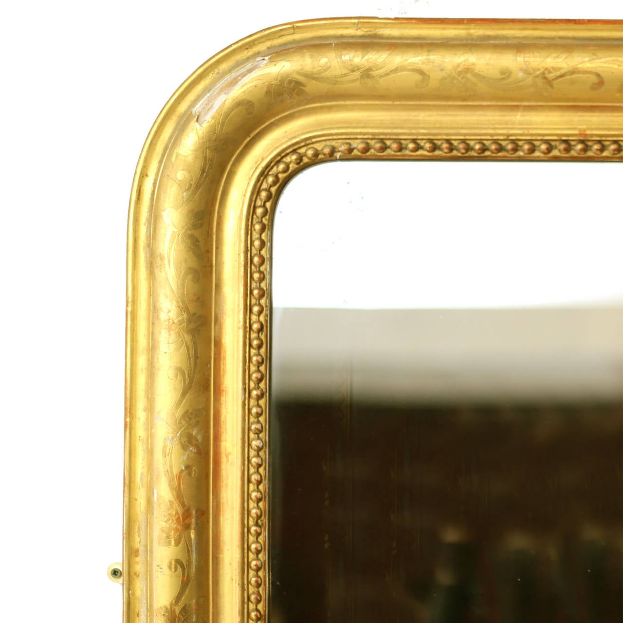 French Giltwood Overmantel Mirror In Good Condition In London, GB