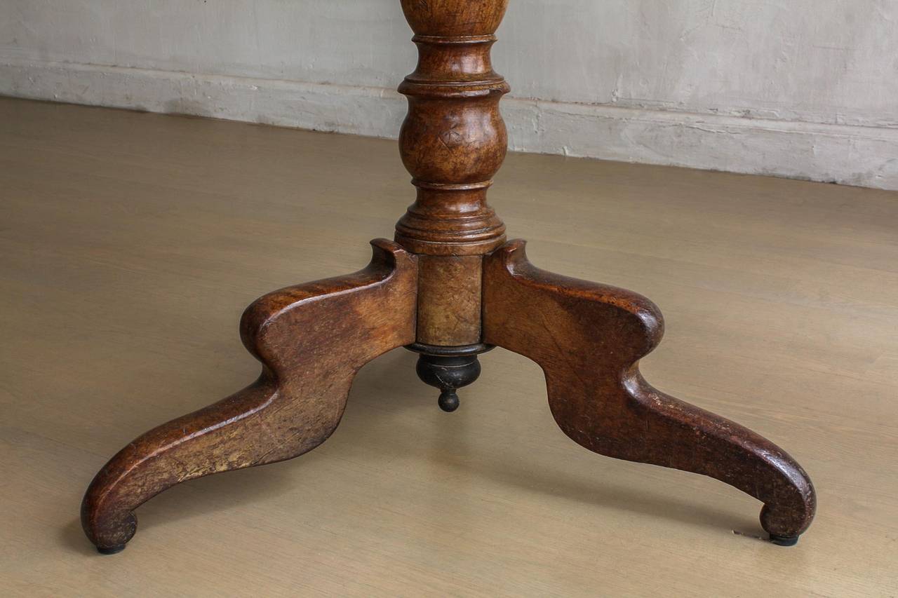French Mahogany Tilt-Top Table