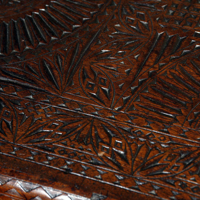 18th c. Carved Spanish Trunk at 1stDibs