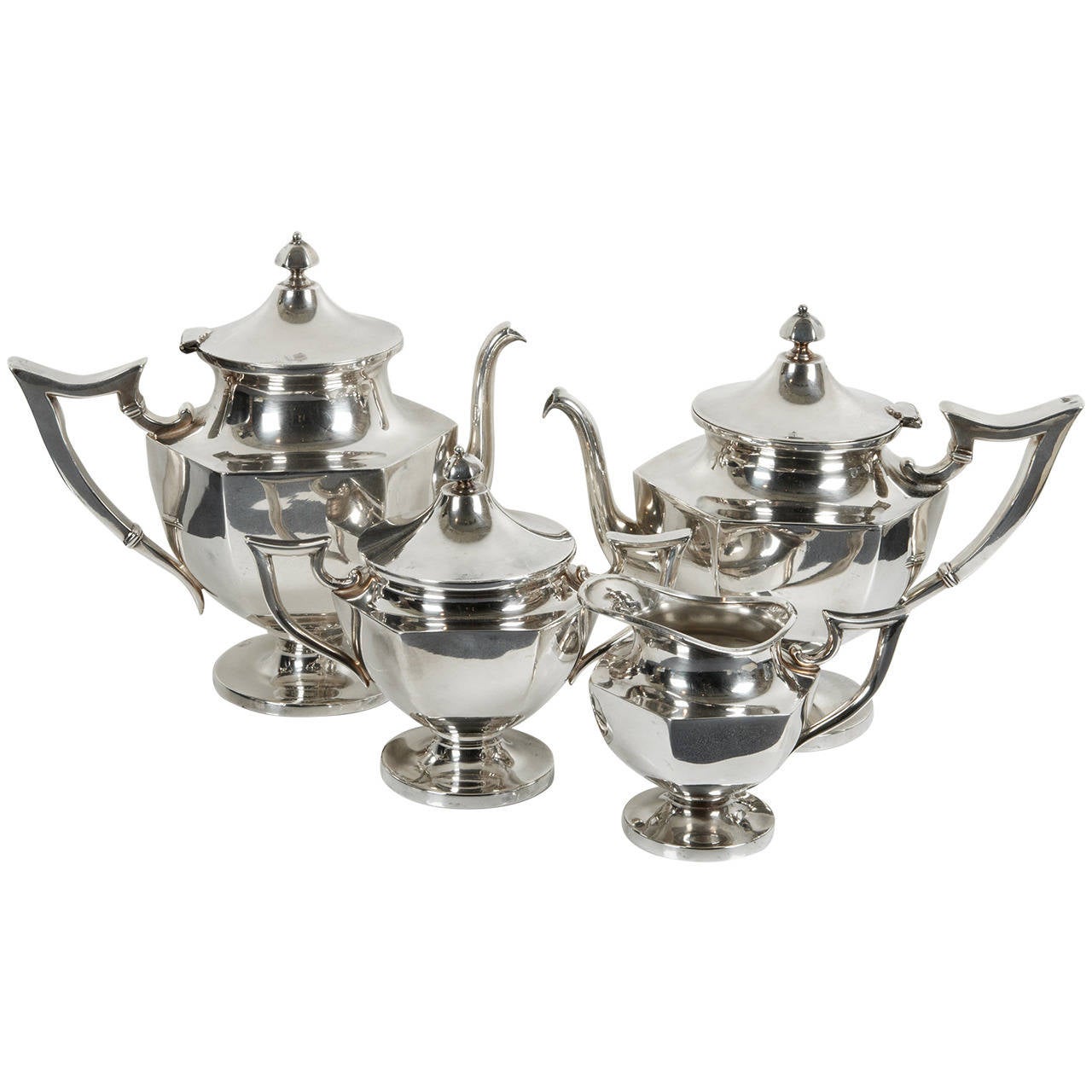 Antique Silver Plate Tea Set at 1stDibs