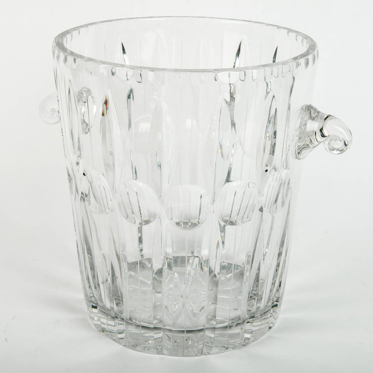 Antique Crystal Cut Ice Bucket at 1stDibs