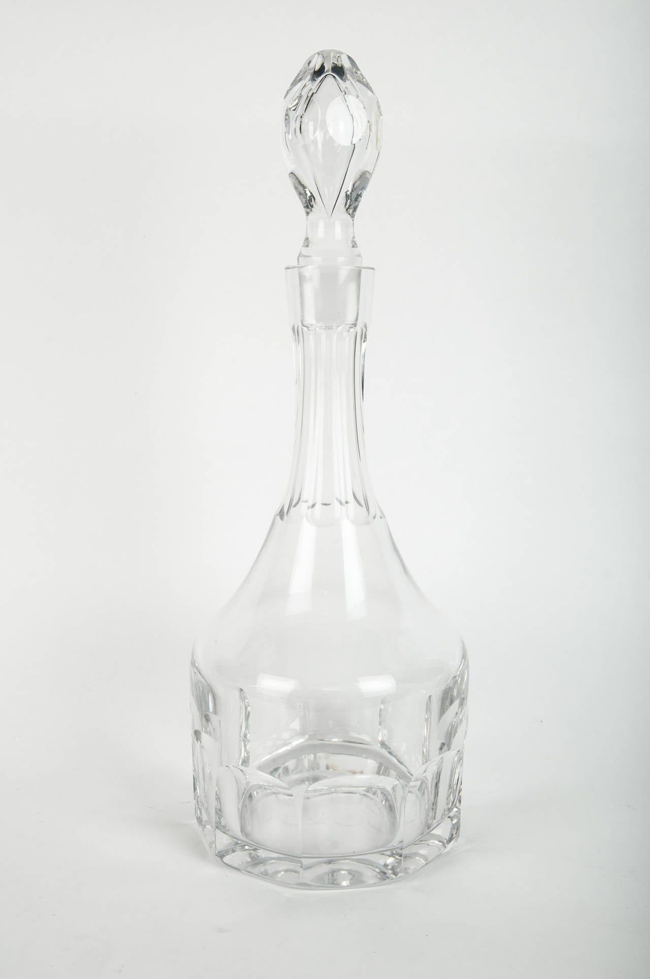Antique French Crystal Cut Decanter 3
