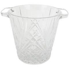 Antique Crystal Cut Ice Bucket