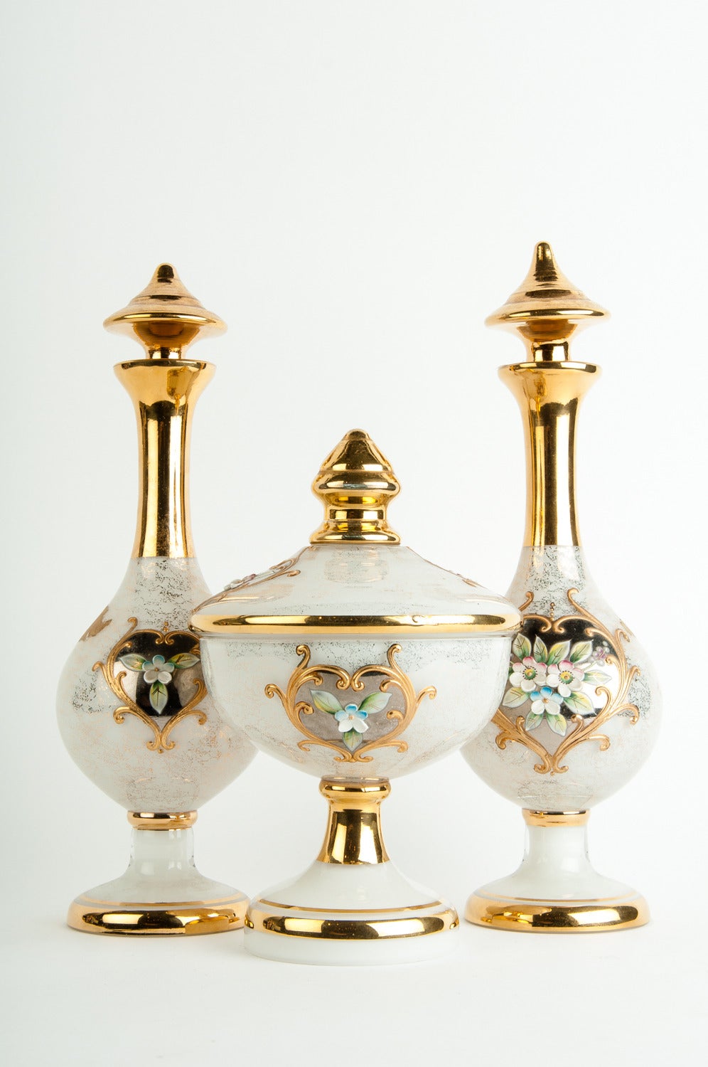 Antique Italian Vanity or Dresser Set