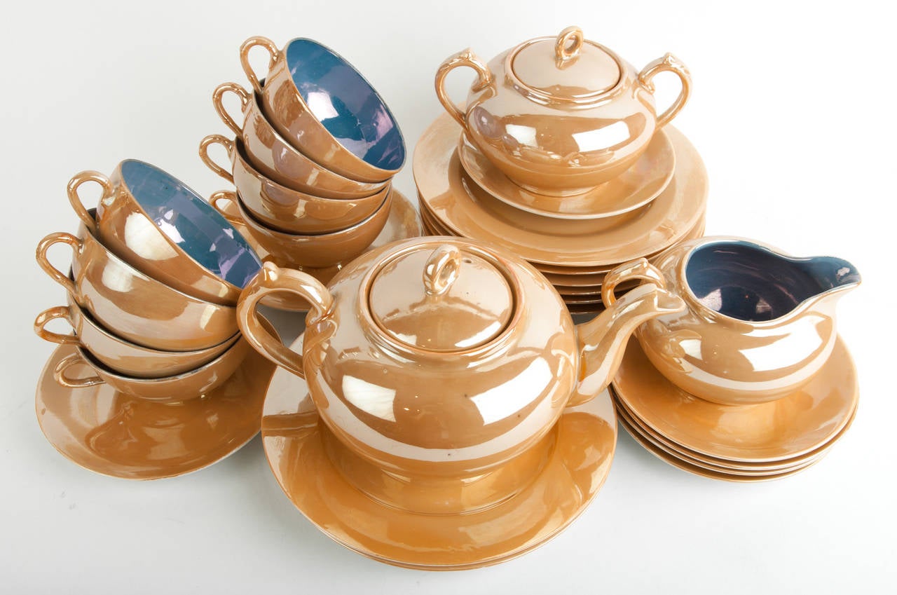 japanese lusterware tea set