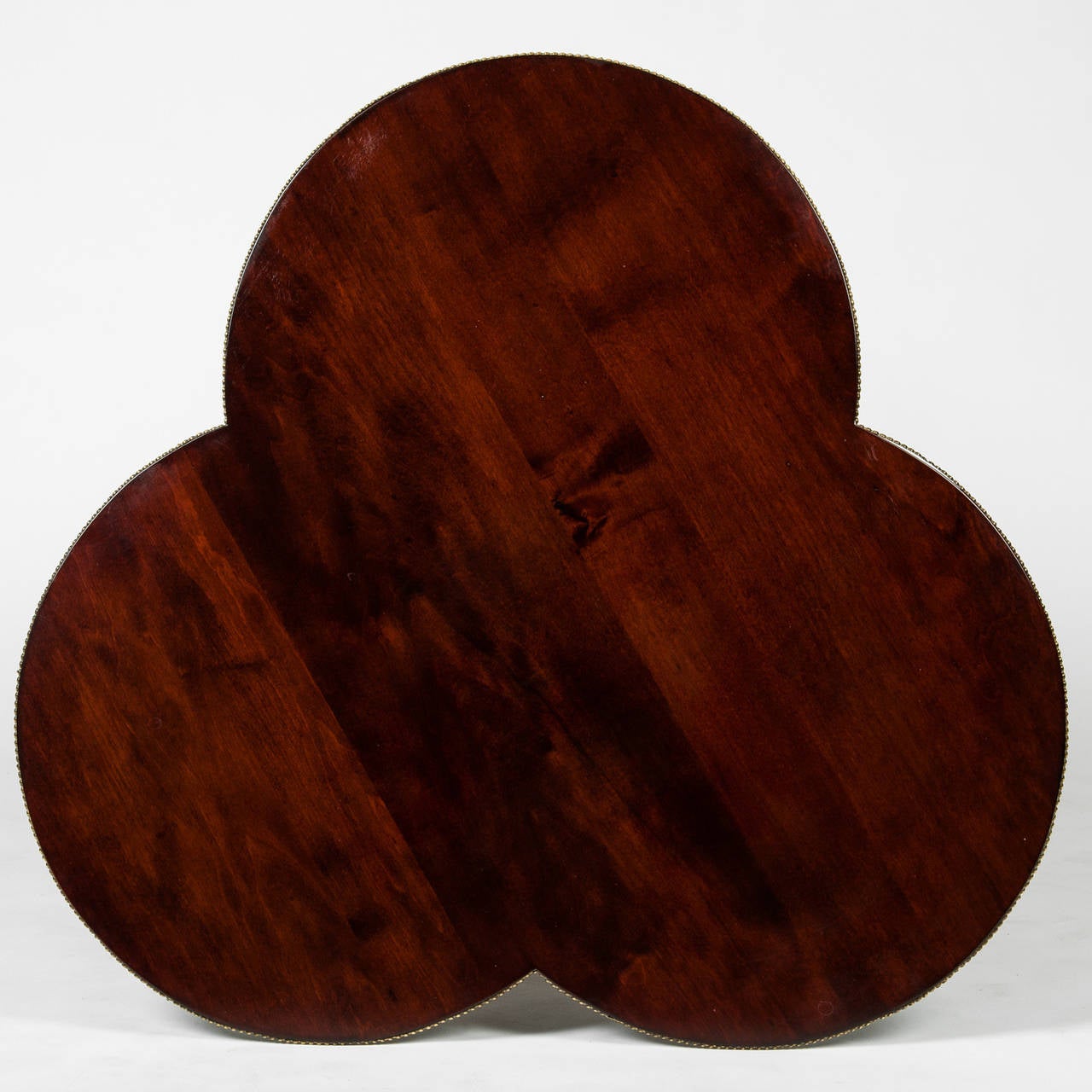 Bronzed Antique English Clover Leaf Side Table