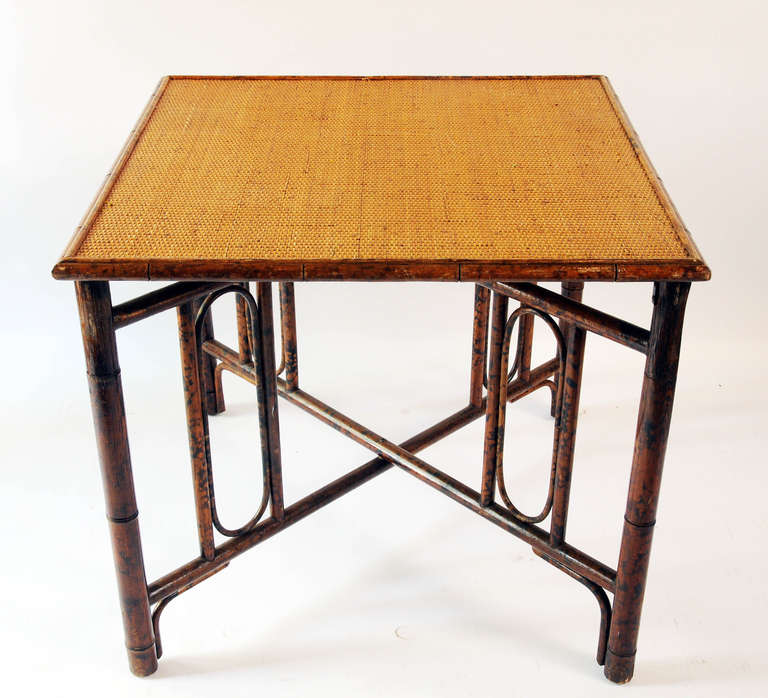 Vintage Bamboo Game Table