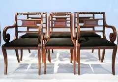 Antique Set of Six English Dining Chairs