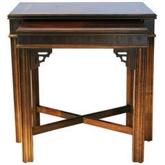 Mahogany Chippendale Nesting Tables