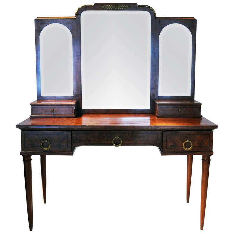 Vintage Mirrored Vanity at 1stdibs