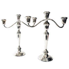 Pair of Vintage silverplate Candelabras