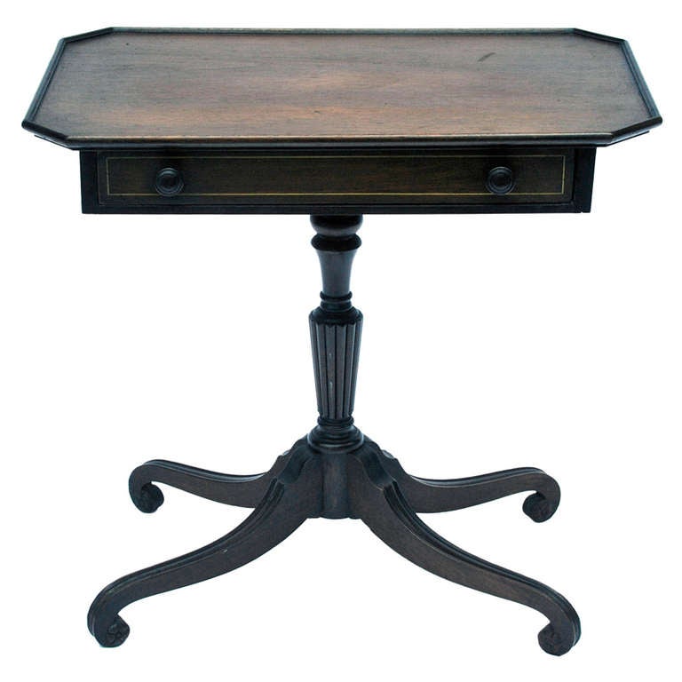 Vintage Side Table with Drawer at 1stDibs