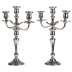 Antique Sterling Three Arms Candelabra