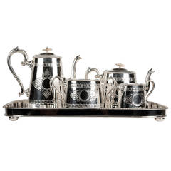 Retro Silver Plate Tea/Coffee Set