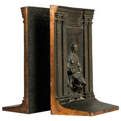 Antique Bronze Bookends