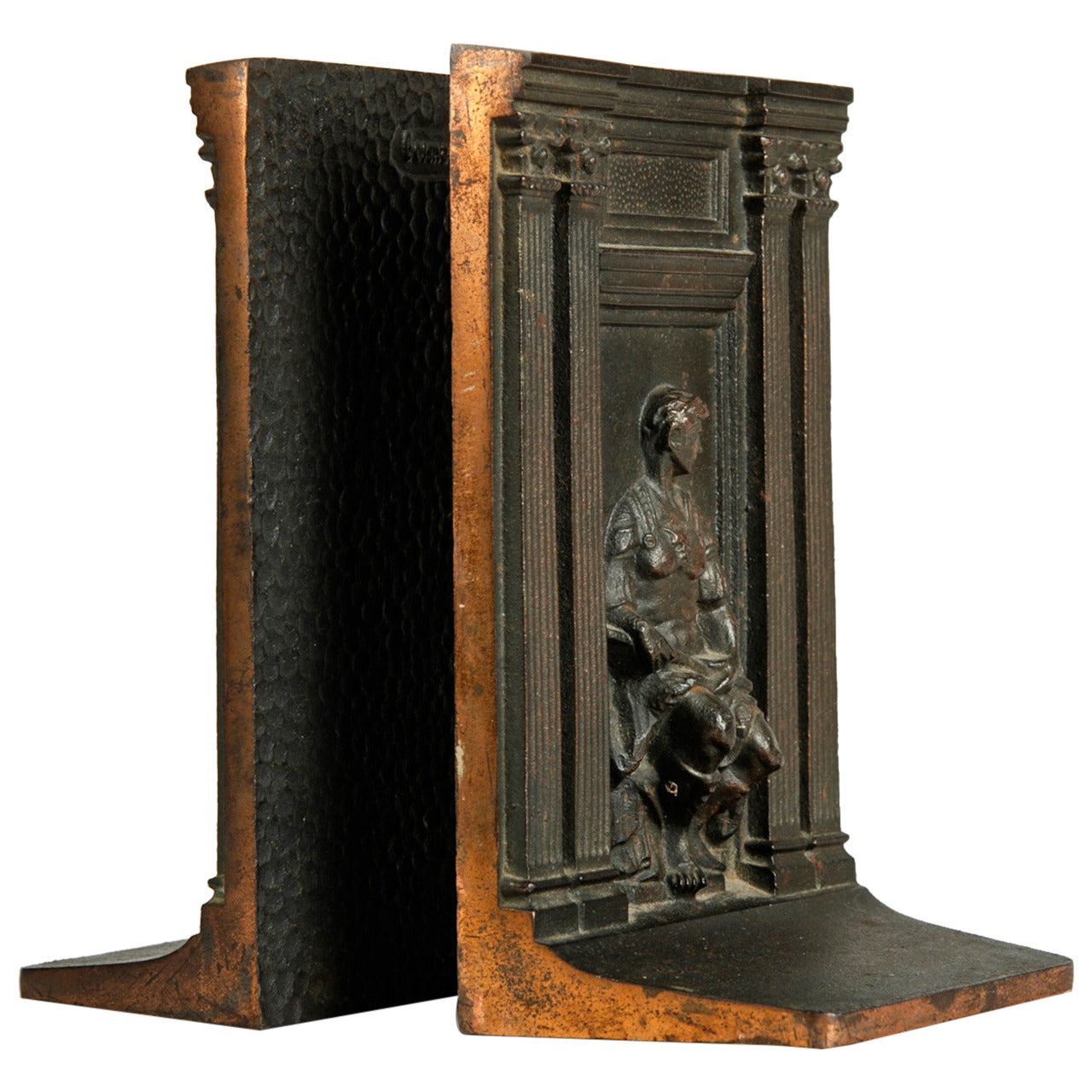 Antique Bronze Bookends