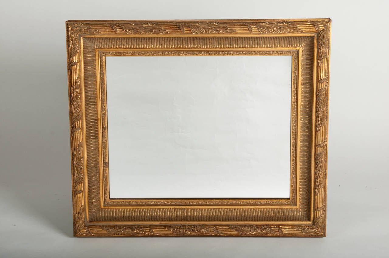 Early 20th Century Vintage Gold Leaf Mirror