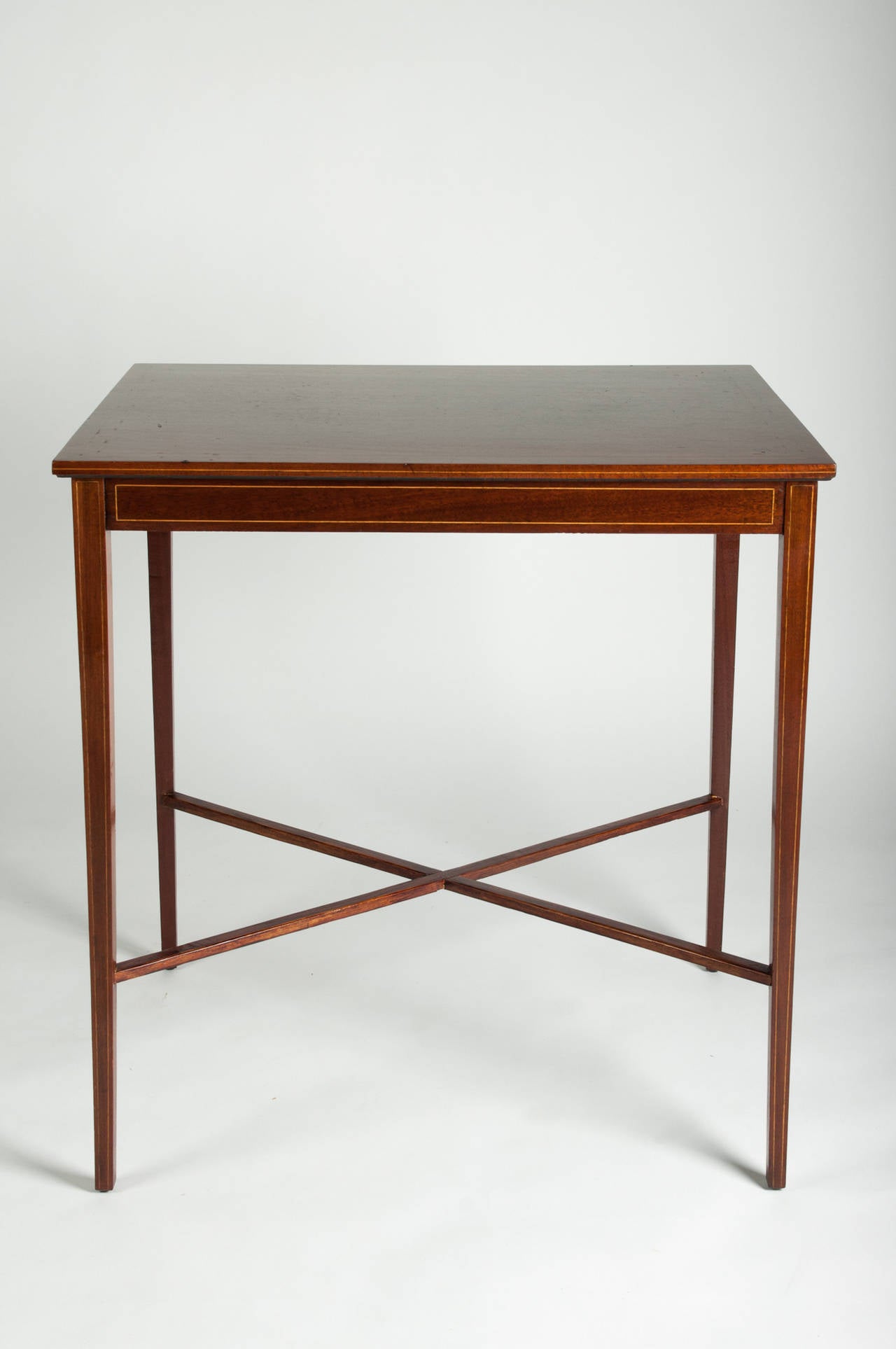 Antique Mahogany Side or Vanity Table 1
