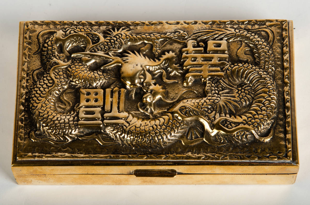 Early 20th Century Antique Chinese Brass Box