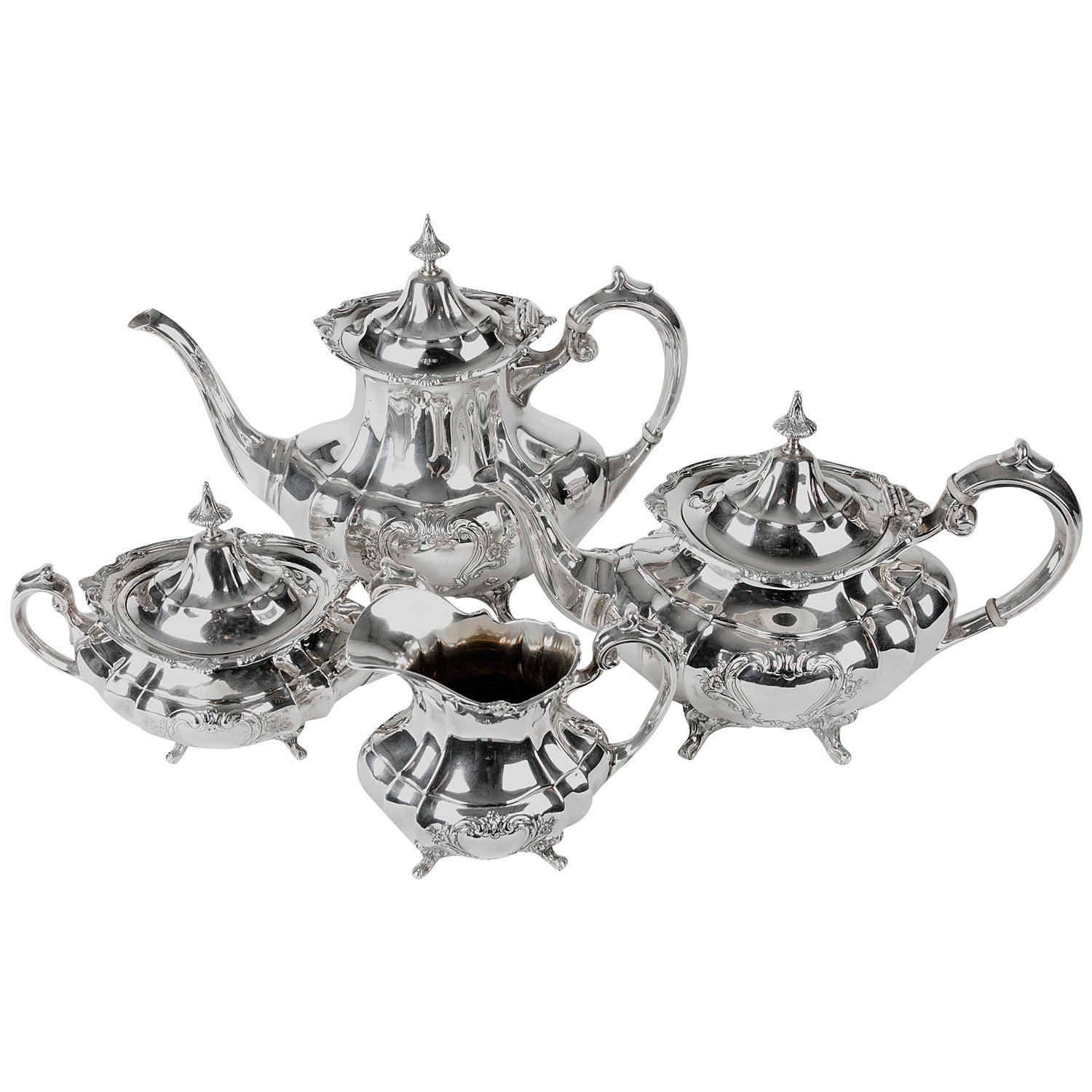 Vintage Sterling Silver Tea and Coffee service .