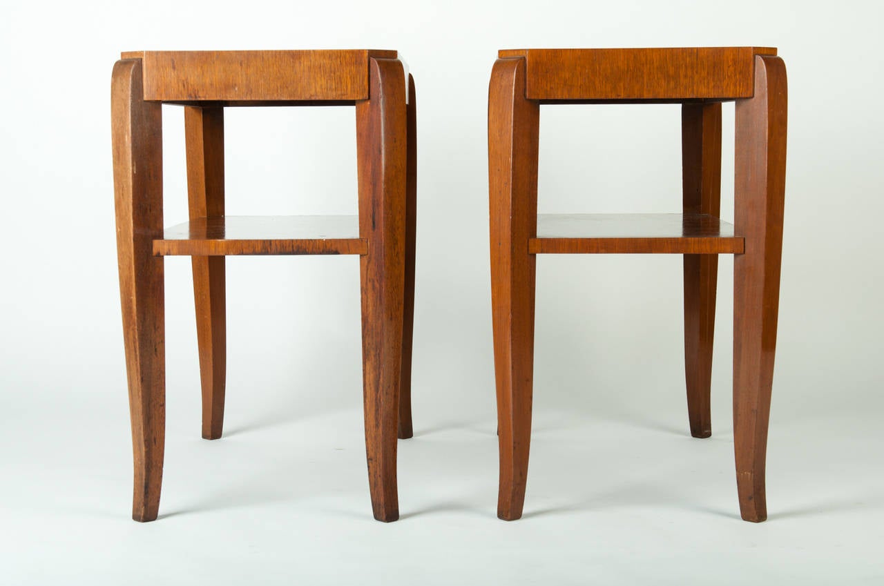 Pair of Mid Century Side Tables In Excellent Condition In Tarry Town, NY