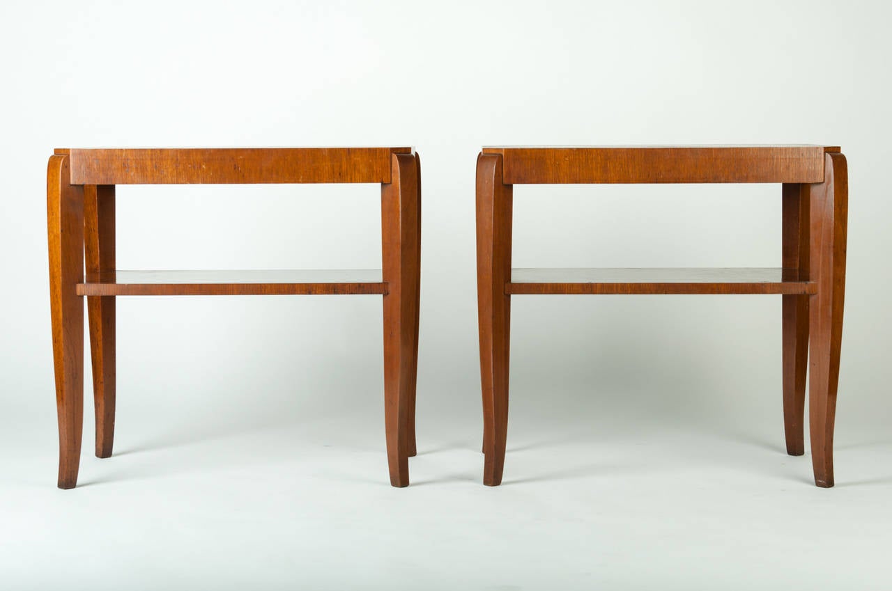 20th Century Pair of Mid Century Side Tables