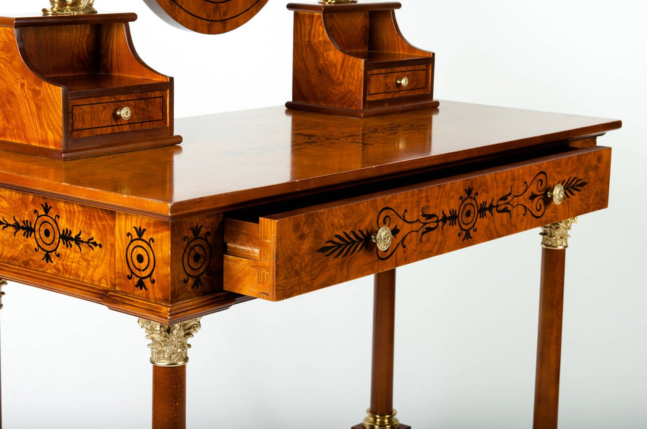 Vintage Vanity with Detachable Mirror For Sale at 1stDibs