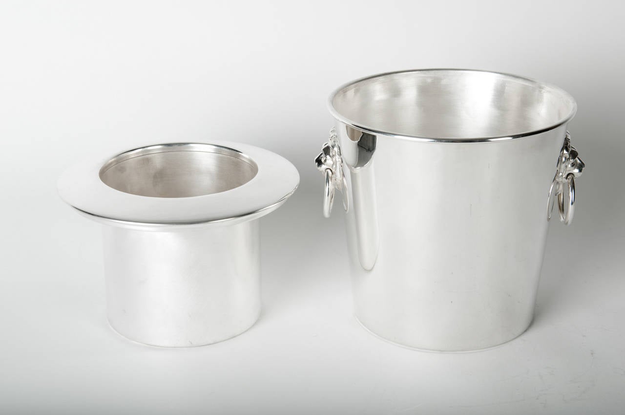 Vintage English Pewter Wine Cooler/Ice Bucket at 1stDibs