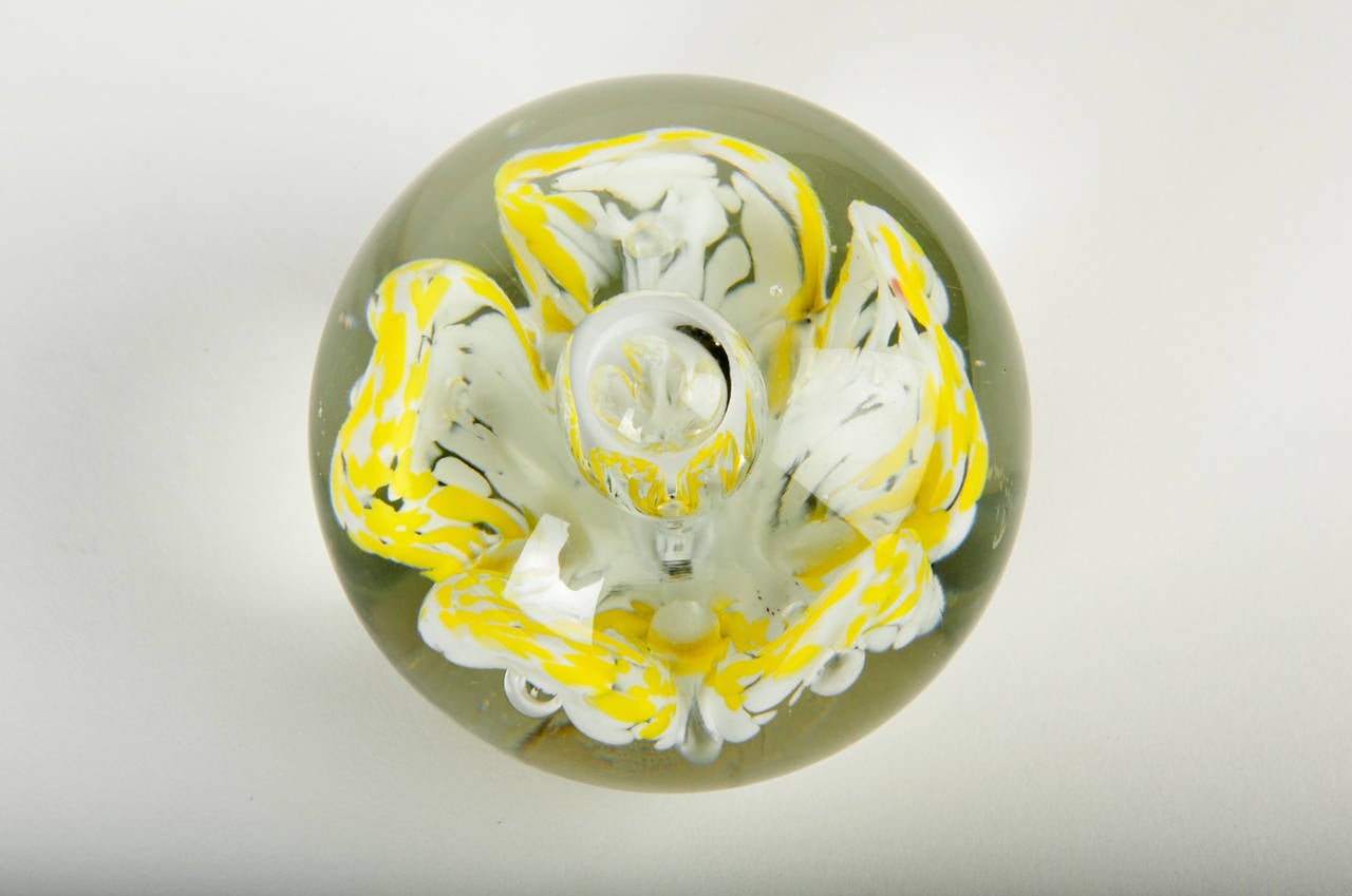 Vintage Murano Glass Paperweight at 1stDibs