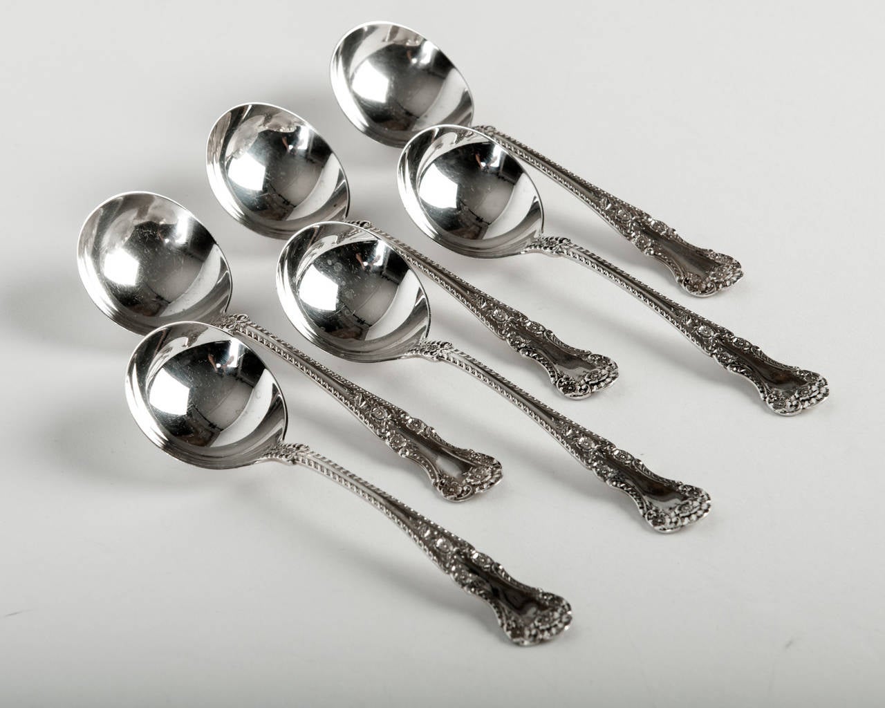 Antique Sterling Silver Soup Spoons at 1stDibs