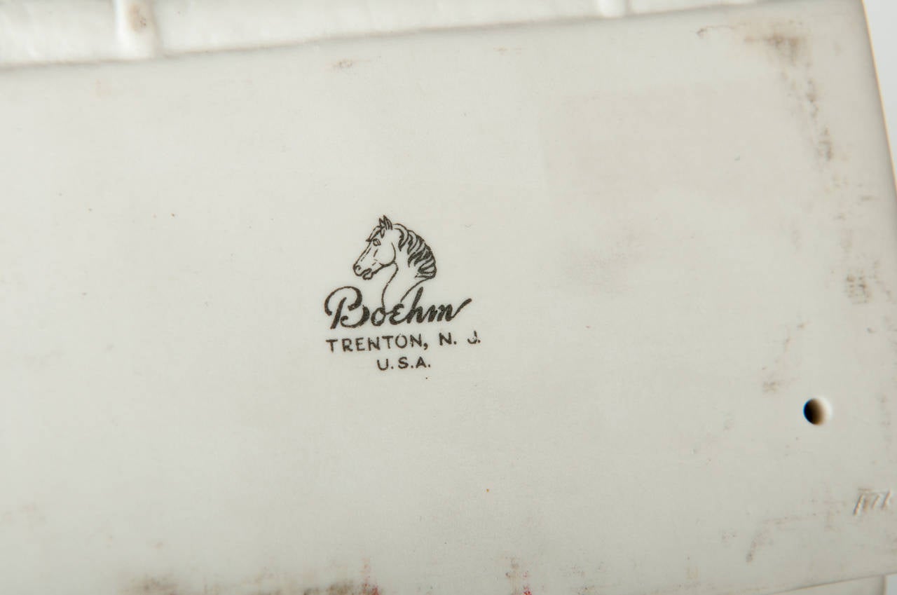 Pair of Vintage American Ceramic Owl Bookends at 1stdibs