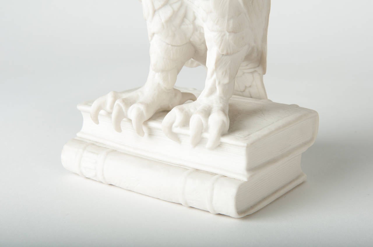 Pair of Vintage American Ceramic Owl Bookends at 1stdibs