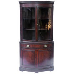 Antique Mahogany Corner Cabinet