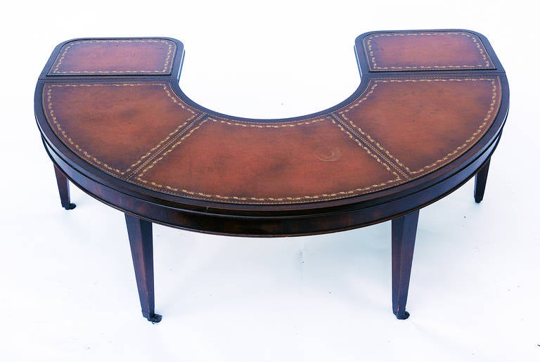 crescent shaped coffee table