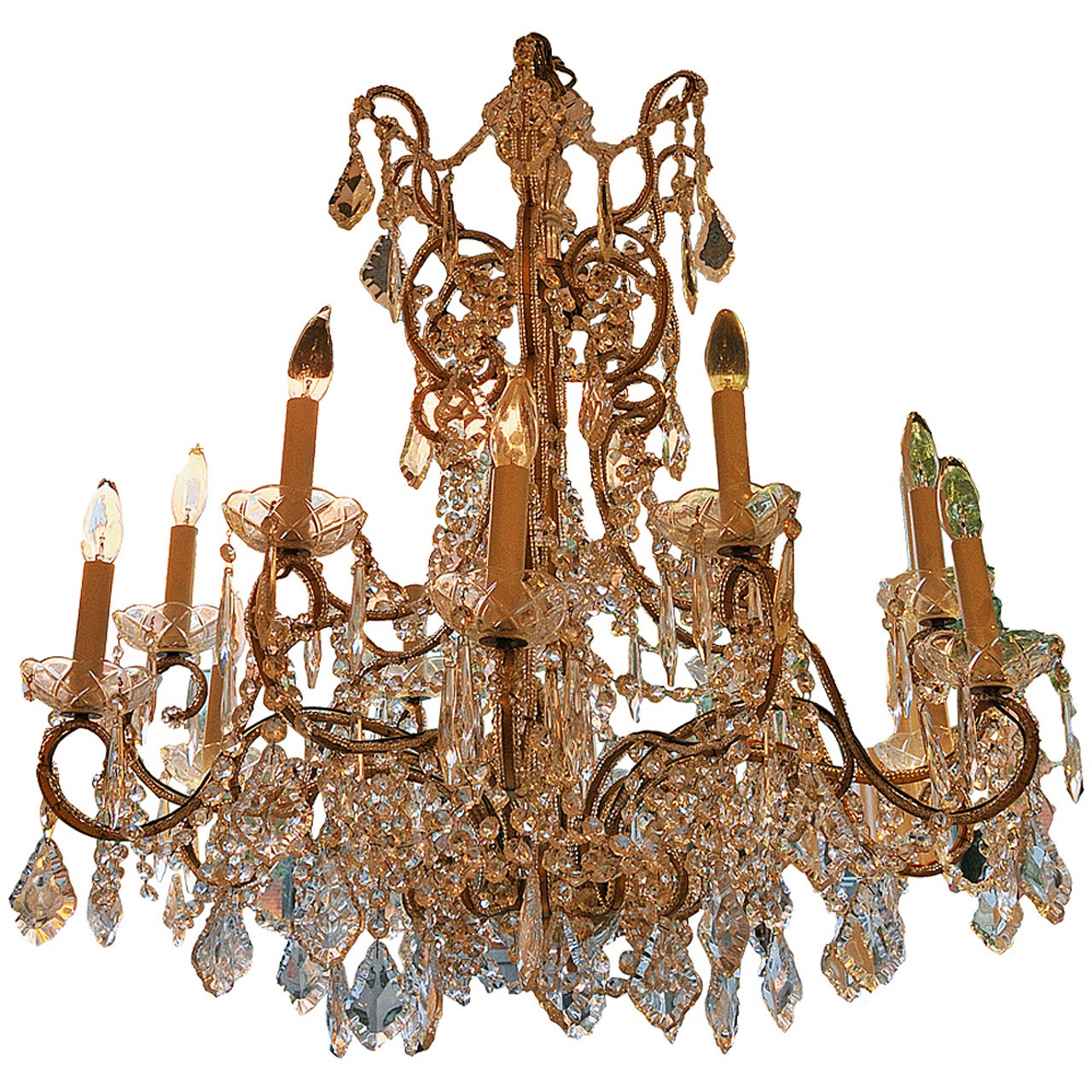 Vintage Crystal Chandelier