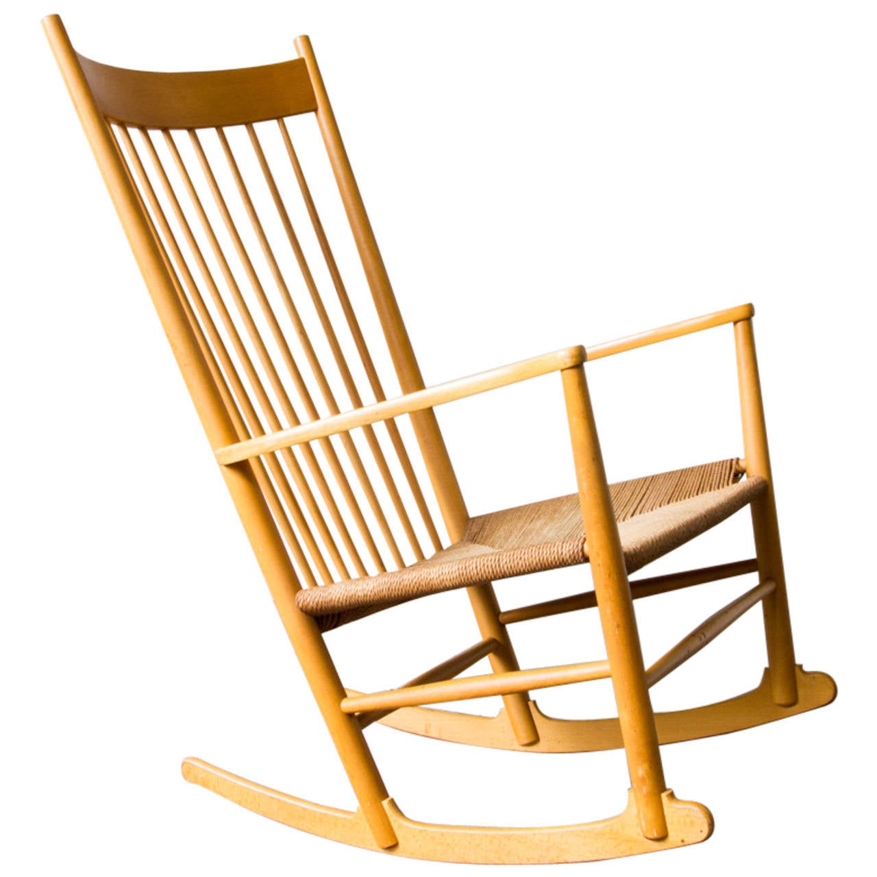 Hans Wegner J16 Rocking Chair At 1stdibs