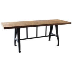 Repurposed Bleacher Dining Table