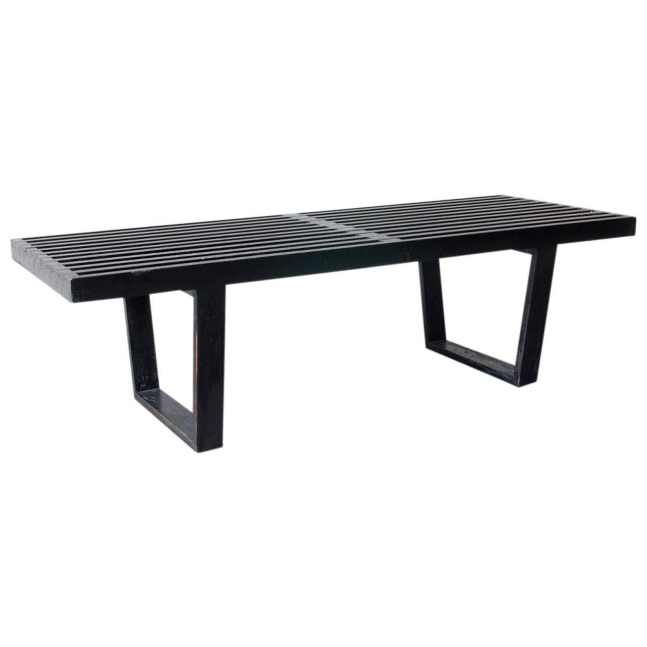 George Nelson Black Lacquer Bench