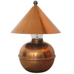 Chase-Lampe aus Kupfer