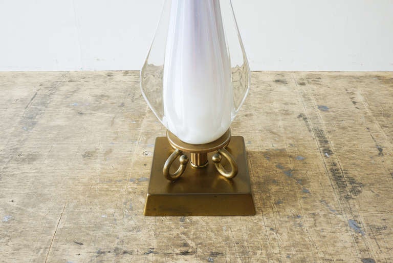 Italian Murano Glass Lamp In Good Condition For Sale In Asbury Park, NJ