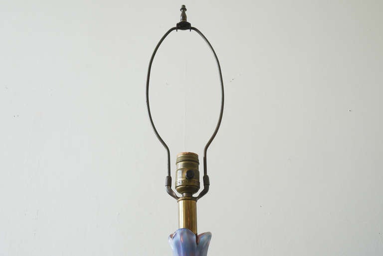 Mid-20th Century Italian Murano Glass Lamp For Sale