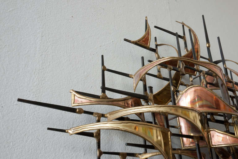 Welded Brass Higgins Sculpture In Excellent Condition In Asbury Park, NJ