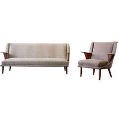 Danish Modern Sofa & Chair